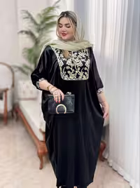 کفتان عبایی مخمل زنانه، جنس مخمل