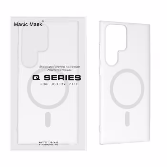 قاب اورجینال Magic Mask مات Magsafe محافظ لنزدار، مخصوص گوشی موبایل Samsung Galaxy S24 Ultra