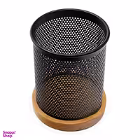 جامدادی رومیزی چوب و فلز کد 08