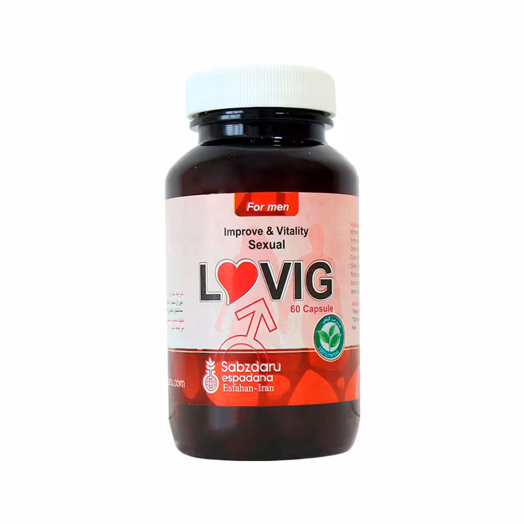 کپسول لاوویگ سبز دارو مخصوص آقایان 60 عدد | Sabzdaru Lovig Improve & Vitality Sexual