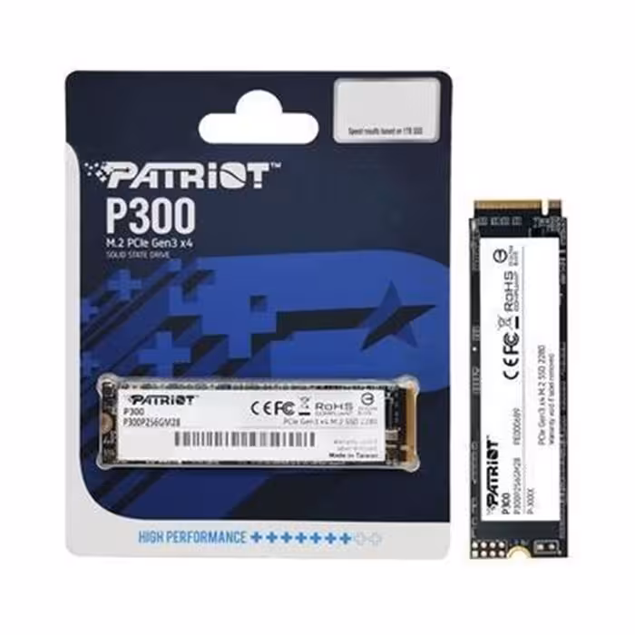 حافظه SSD اینترنال پاتریوت مدل P300 M.2 PCIe Gen 3 x4 ظرفیت 256 گیگابایت