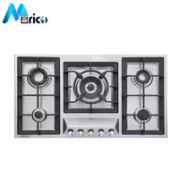 گاز رومیزی استیل البرز کد S5910 پنج شعله استیل