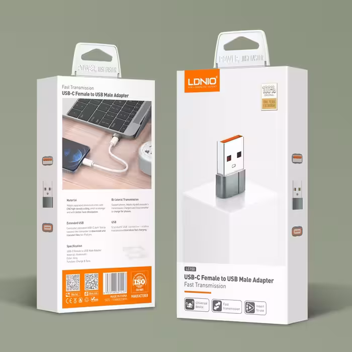 تبدیل type c به usb الدینیو مدل LC150