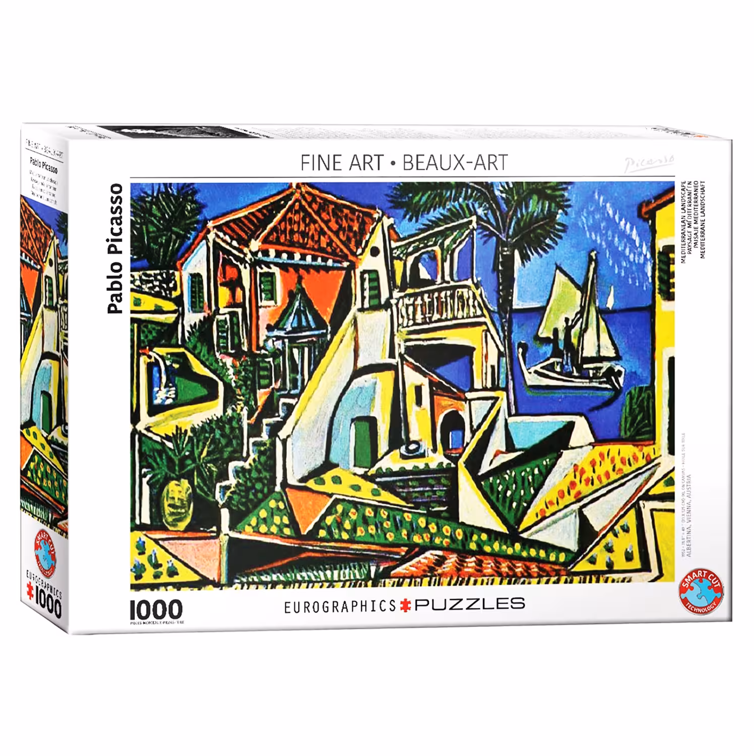 پازل 1000 تکه یوروگرافیکس Eurographics طرح منظره مدیترانه