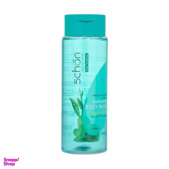 شامپو بدن شون مدل Green Tea And Mint حجم 420 میلی‌ لیتر