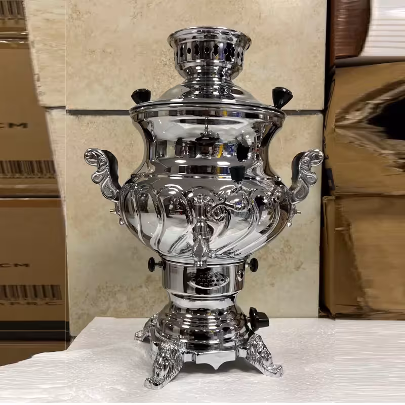 سماور گازی ظافر مدل روزانیو (ظرفیت 6 لیتر)