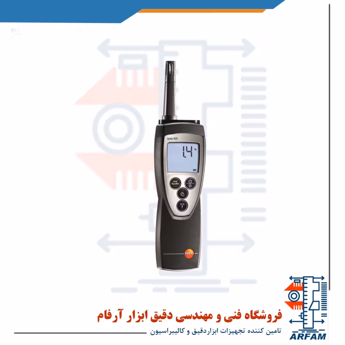 دماسنج -10 تا 60 و رطوبت سنج 100 درصد تستو TESTO 625