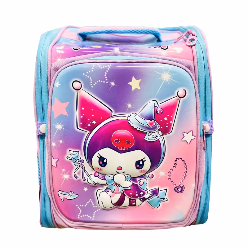 کوله پشتی مدرسه مدل صندوقی کرومی برجسته کد 01 | چاوه