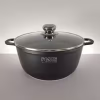 قابلمه گرانیتی سایز 24 برند فورته مشکی FORTE