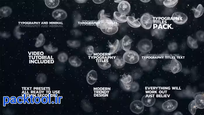 دانلود پروژه آماده پریمیر پرو متن تایپوگرافی Typography Titles Text - پک تول