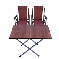 میز و صندلی تاشو سفری مدل فوم کامل 7 فنر بسته 3 عددی