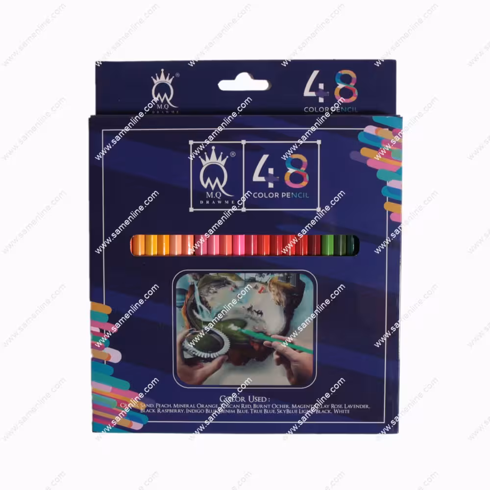 مدادرنگی 48 رنگ ام کیو مدل MQ-00048 gold