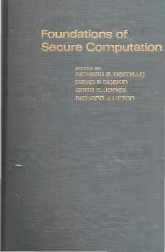خرید و دانلود نسخه کامل کتاب Foundations of Secure Computation