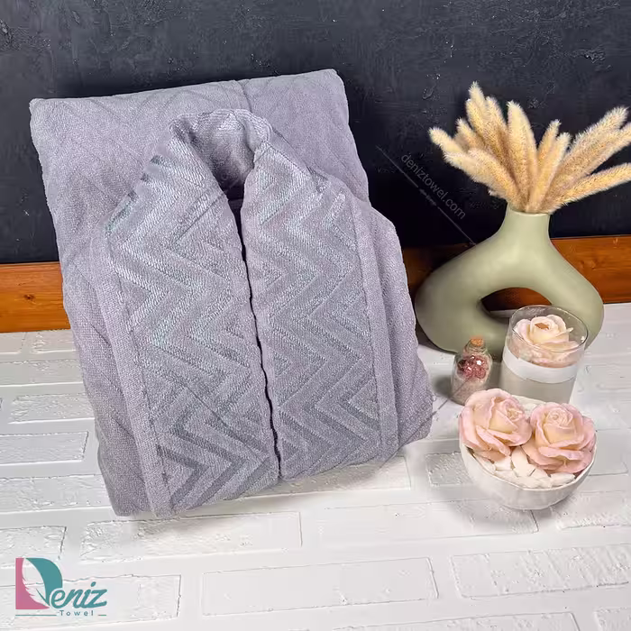حوله تن پوش دانژه رنگ طوسی یاسی