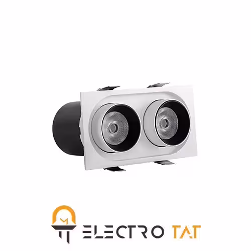 چراغ سقفی توکار دو شعله فکی متحرک کد 5770