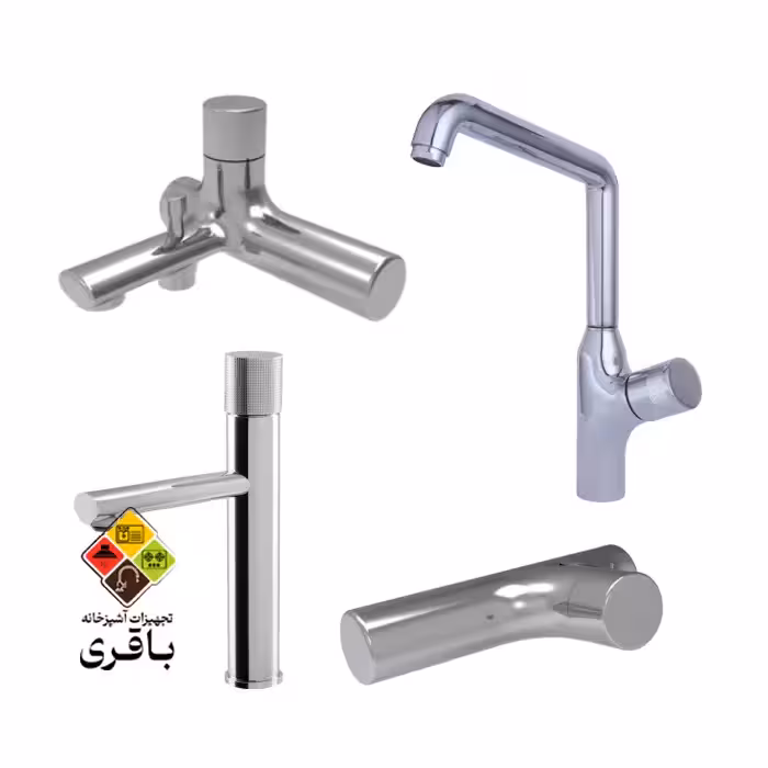 ست شیرآلات راسان مدل رناتا کروم مات