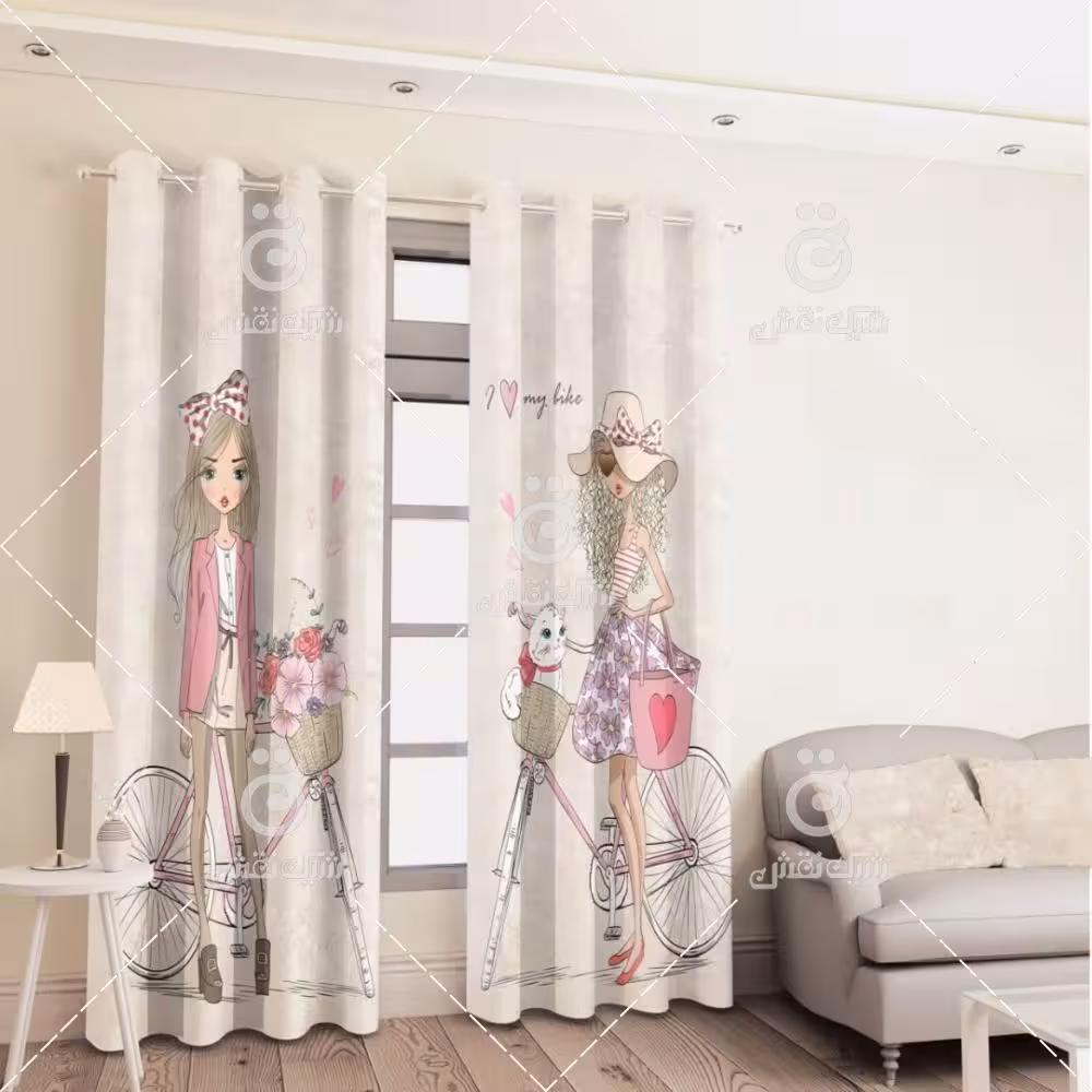 پرده پانچی کد 1176 (طرح دختران)