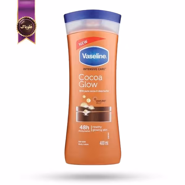 لوسیون بدن وازلین Vaseline مدل کاکائو Cocoa Glow حجم 400 میلی لیتر (اورجینال)