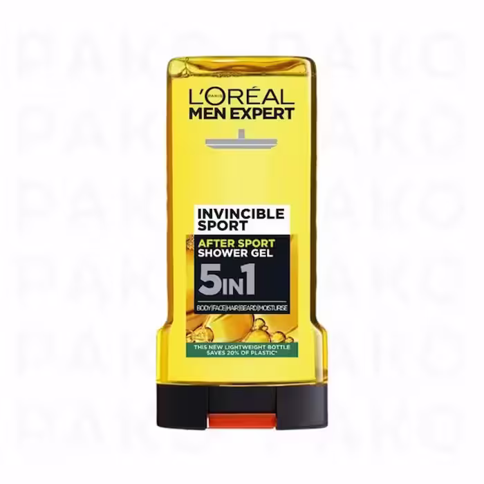 شامپو سرو بدن مردانه لورآل Loreal مدل invincible sport