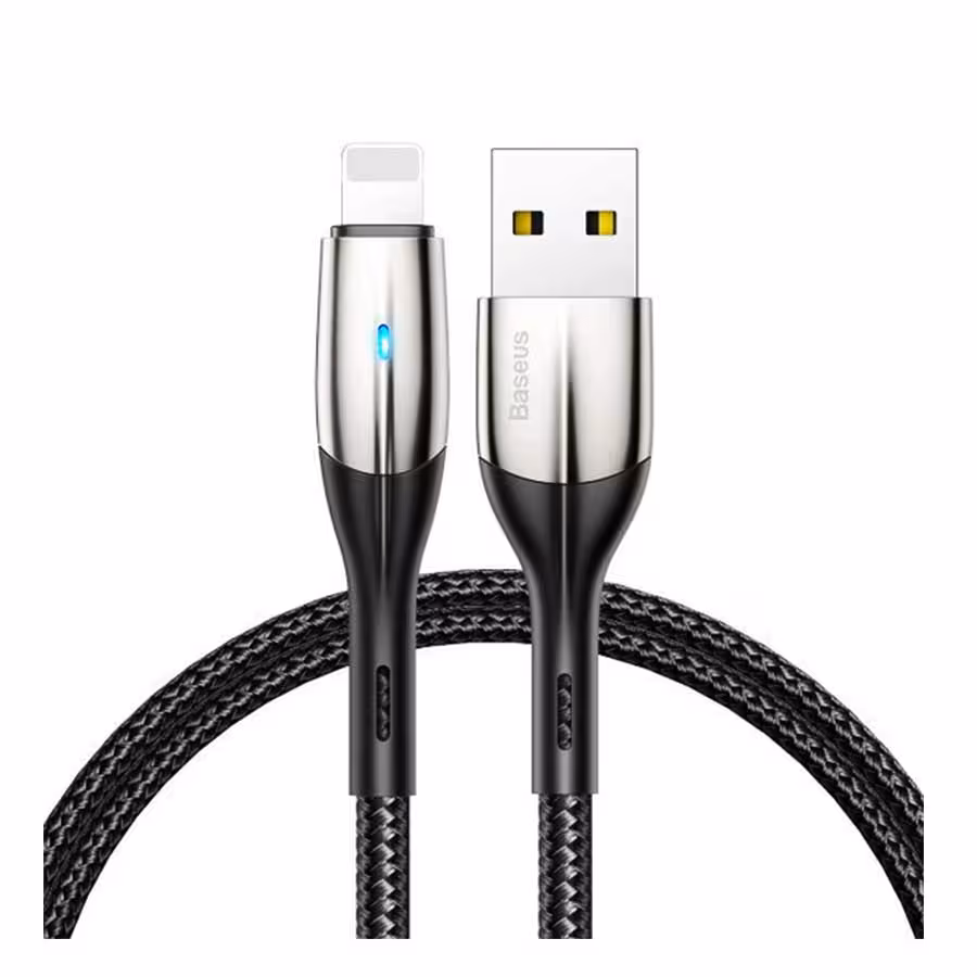 قیمت و خرید کابل تبدیل 1 متری USB به لایتنینگ بیسوس مدل Horizontal CALSP-B01 | یاس ارتباط