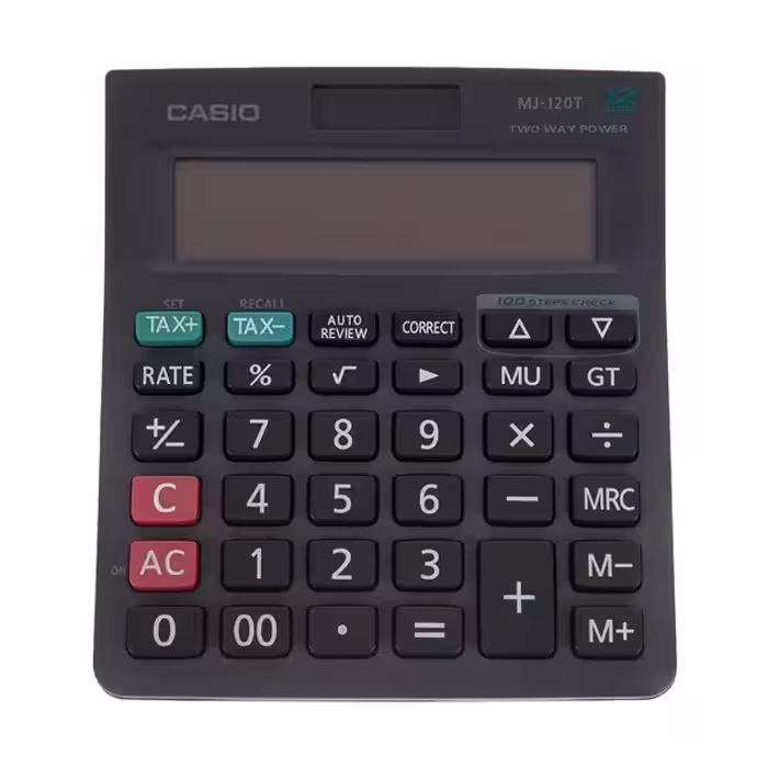 ماشین حساب کاسیو مدل MJ-120T-W
