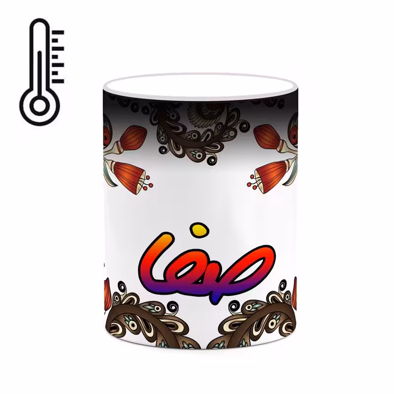 خرید ماگ-لیوان حرارتی   اسم صفا  سنتی گل و بته کد mgh45977