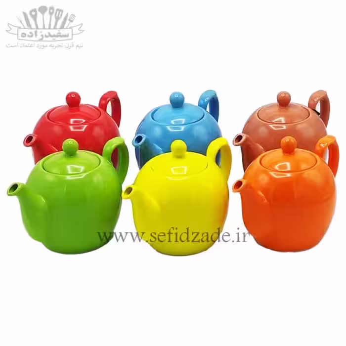 قوری چینی شکس (SHEX) مدل مجید رنگی 1000ml