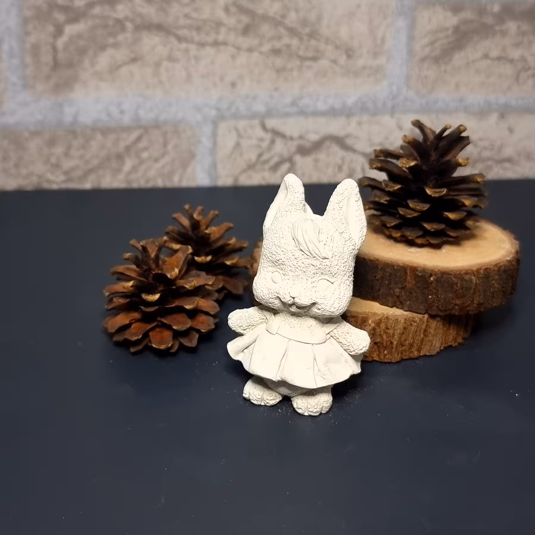 بیس خام خرگوش ایستاده ارتفاع 8سانت