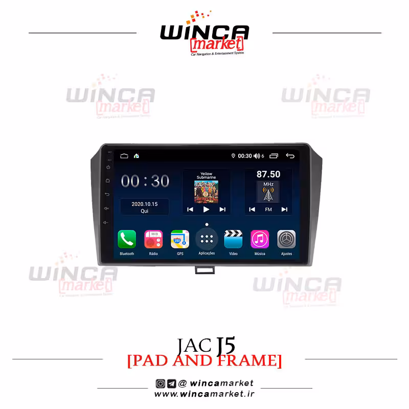 مانیتور اندروید جک جی J5 برند وینکا WINCA سری S500 پلاس مدل H855