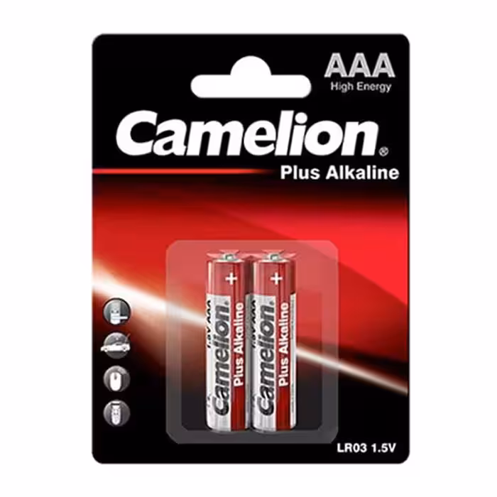 باتری نیم قلمی کملیون مدل Plus Alkaline بسته 2 عددی