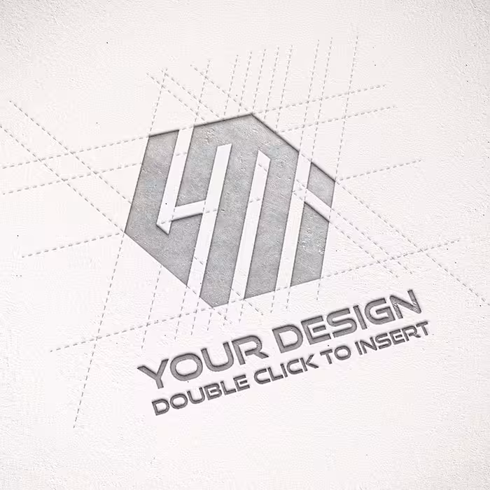 دانلود موکاپ لوگو روی کاغذ با کیفیت بالا به صورت لایه باز PSD