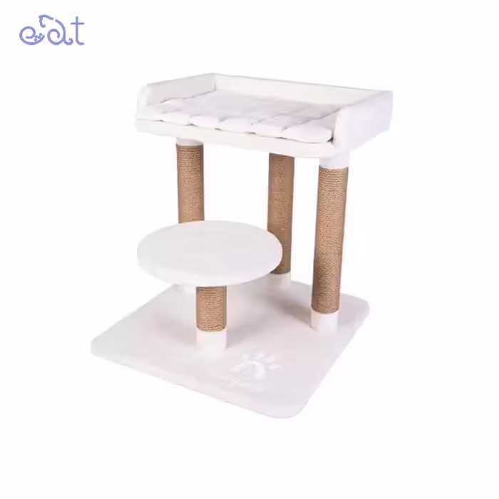 اسکرچر و درخت گربه مریلند مدل لاریکس MerryLand Larix Scratcher & Cat Tree (رنگ سفید)