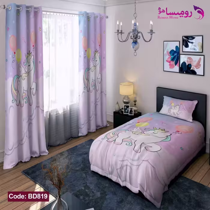 قیمت و خرید روتختی طرح اسب تک شاخ یک نفره برند دکو کد BD819