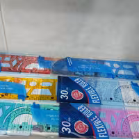 خط کش 30سانتی ژله ای در رنگ های مختلف 