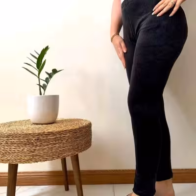 شلوار مخمل طرح کبریتی وارداتی