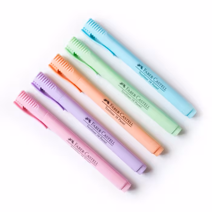 هایلایتر قلمی پاستلی فابرکاستل (FABERCASTELL)