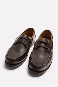 کفش چرم مردانه زارا LIMITED EDITION LEATHER DECK SHOES | تهران زارا TehranZara