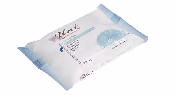 دستمال مرطوب پاک کننده آرایش یونی لد Normal to Combination Skin بیست عدد