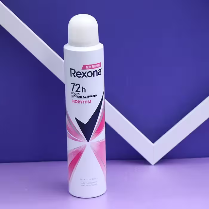 اسپری بدن Rexona زنانه 200میل BIORYTHM رکسونا 90188