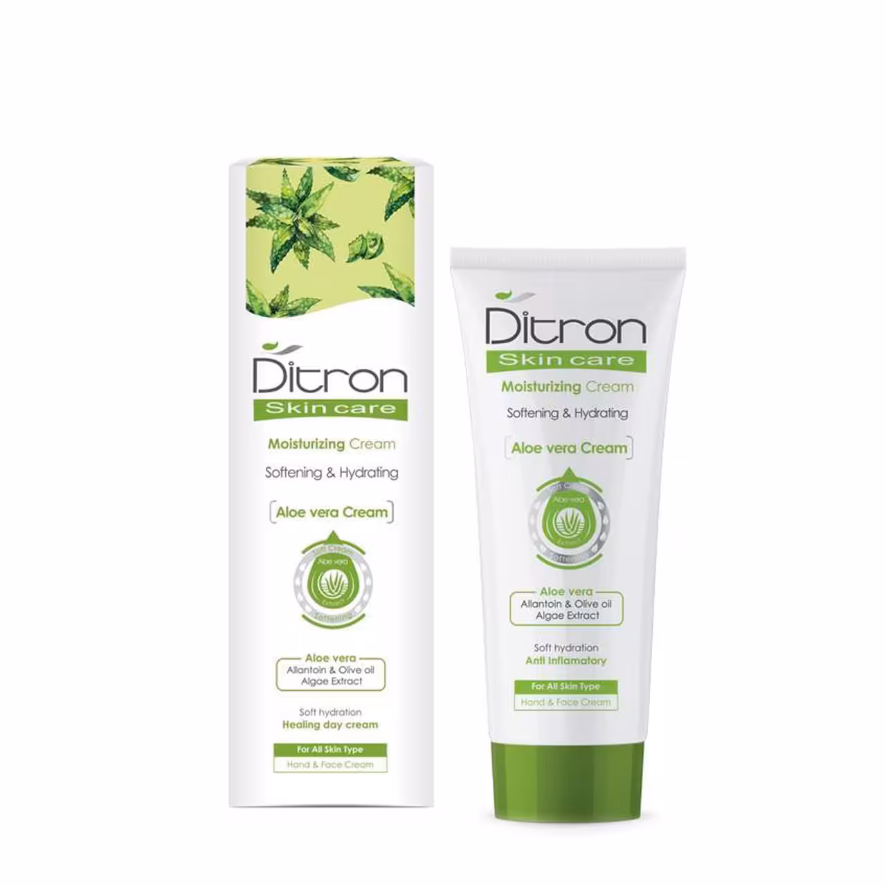کرم مرطوب کننده آلوئه ورا دیترون 75 میلی لیتری
