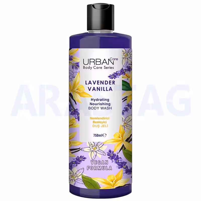 شامپو بدن اوربان کر URBAN Care با رایحه وانیل و اسطوخودوس حجم 750 میلی