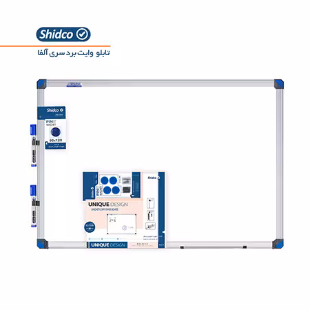 تابلو وایت برد آلفا برند شیدکو(180*100)