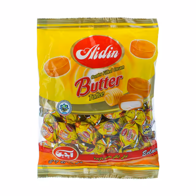 تافی مغزدار کره ای آیدین 250 گرمی