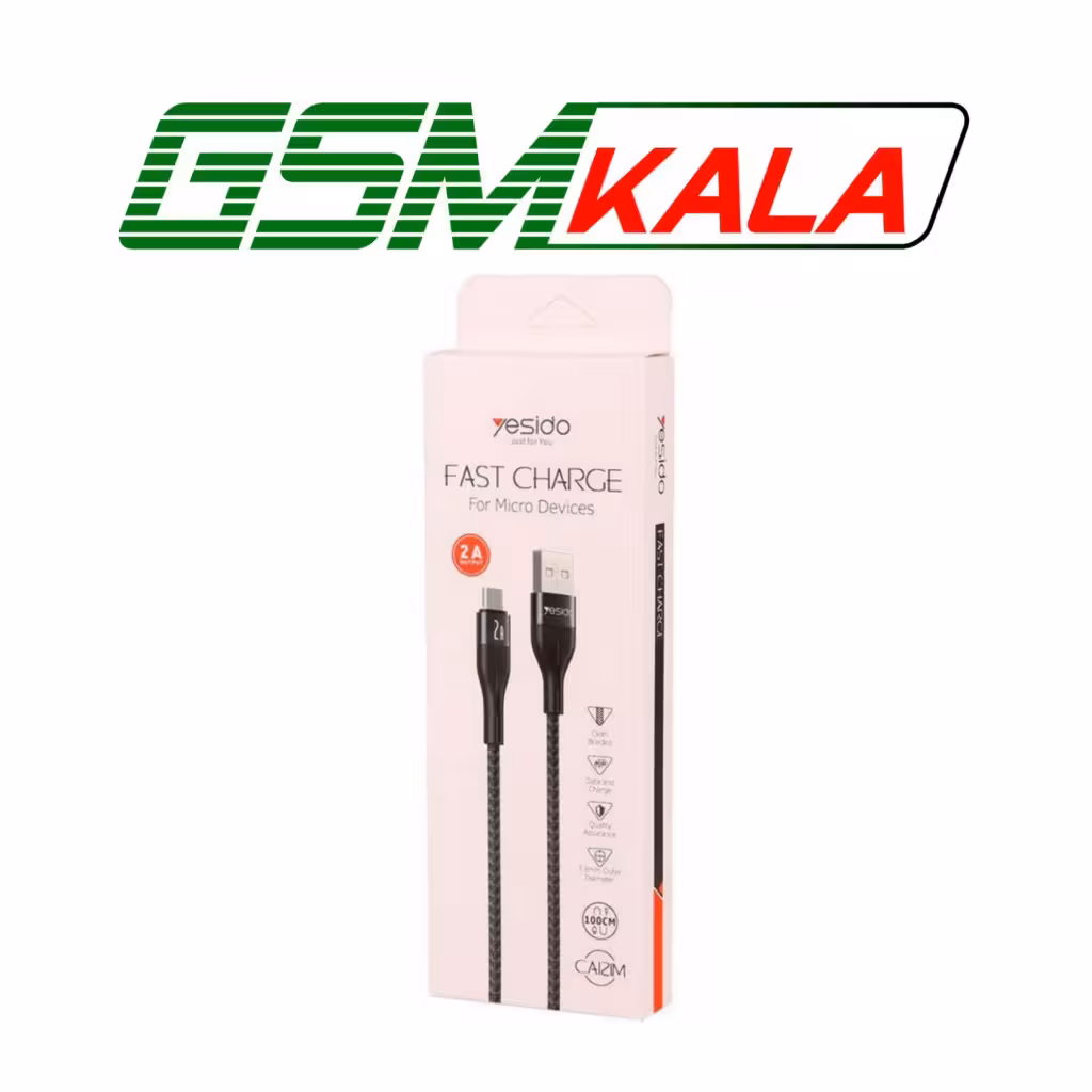 کابل میکرو یو اس بی فست شارژ Yesido CA121M 2A 1m