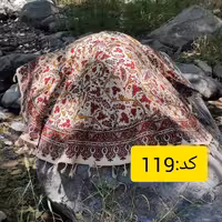 کد 119 رومیزی و جلو مبلی قلمکار  درجه یک طرح تو پر انگوری قطر120در120رنگ قرمز کلاسیک