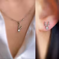 نیمست مینیمال نقره جواهری کد 00282