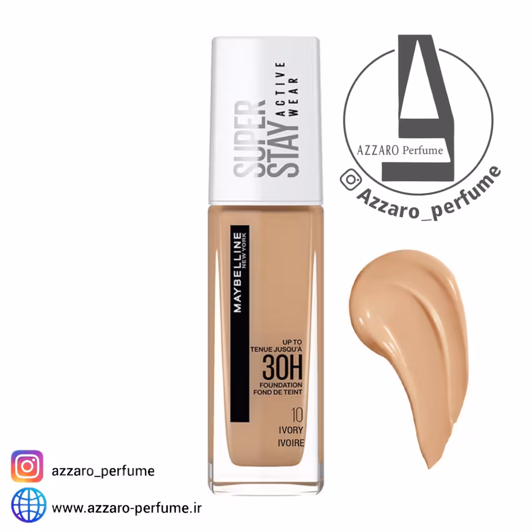 کرم پودر میبلین مدل Super Stay شماره 10 حجم 30 میل