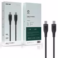 کابل شارژ  پاوربانکی 2سر  Green Lion USB-C TO USB-C  PVC Cable  30 CM 60w type C