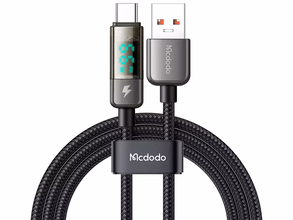 کابل سوپر فست شارژ هوشمند یو اس بی به تایپ سی 100 وات 1.2 متر مک دودو MCDODO Auto Power Off Type-c Super Charge Data Cable CA-3630