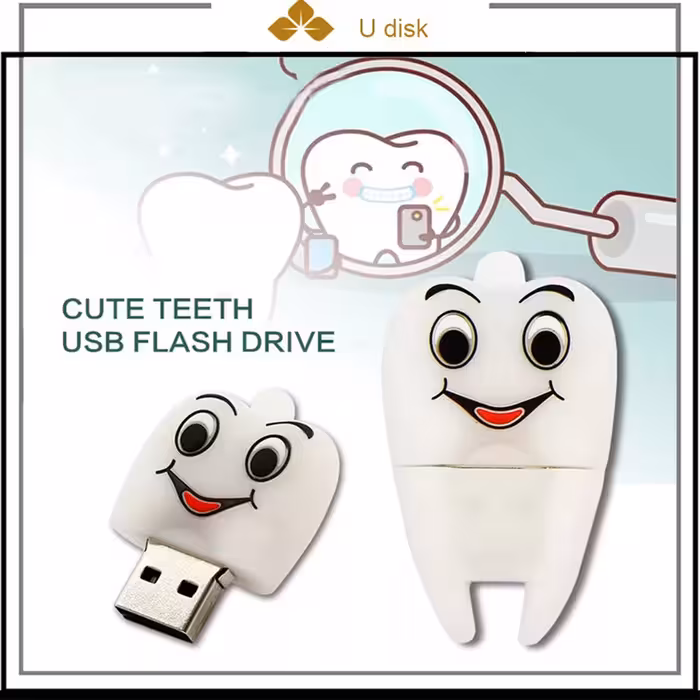 فلش مموری طرح دندان 02 مدل Ul-Tooth02 ظرفیت 128 گیگابایت